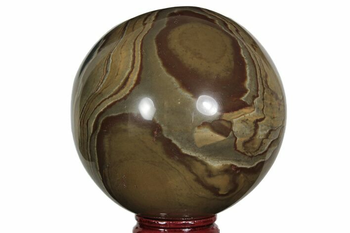 Polished Polychrome Jasper Sphere - Madagascar #210198